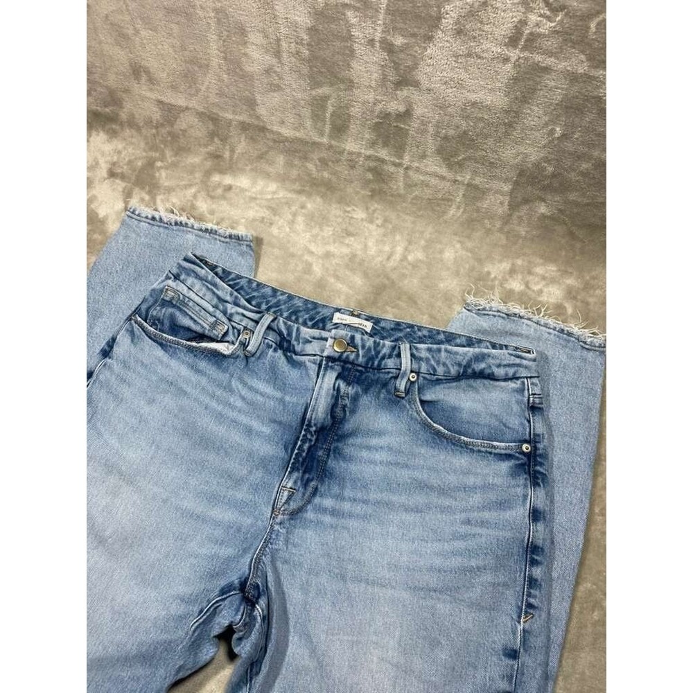 Good American Straight Jeans Womens Size 15 Light Wash Blue Denim Pants
